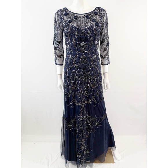 aidan mattox blue sequin dress New Day Originals Safari Blue Shirt Dress